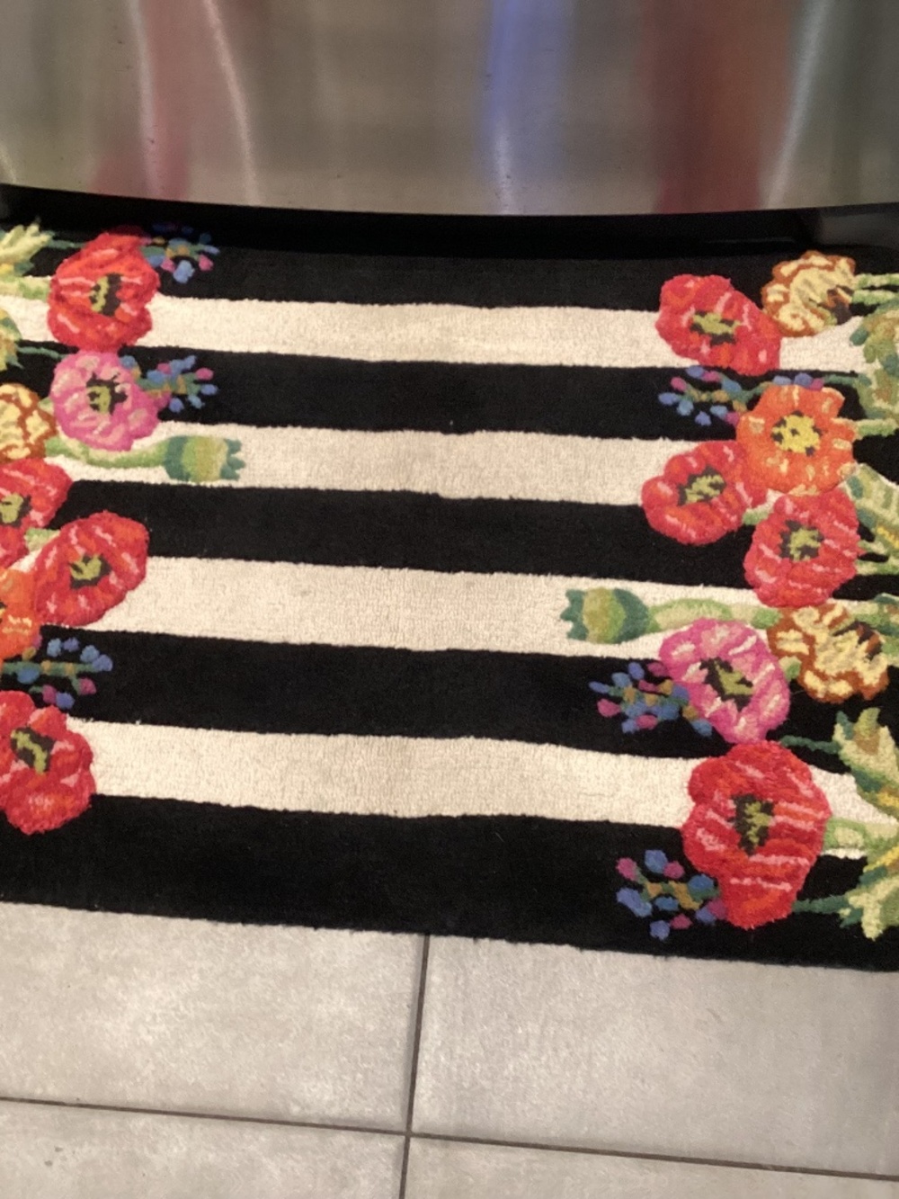 MACKENZIE CHILDS. COURTLY CHECK RUG 2/3 MINT WOOL ❣️❣️❣️❣️